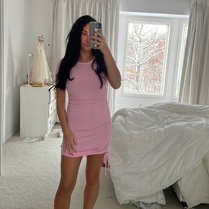 Bubble gum pink mini dress